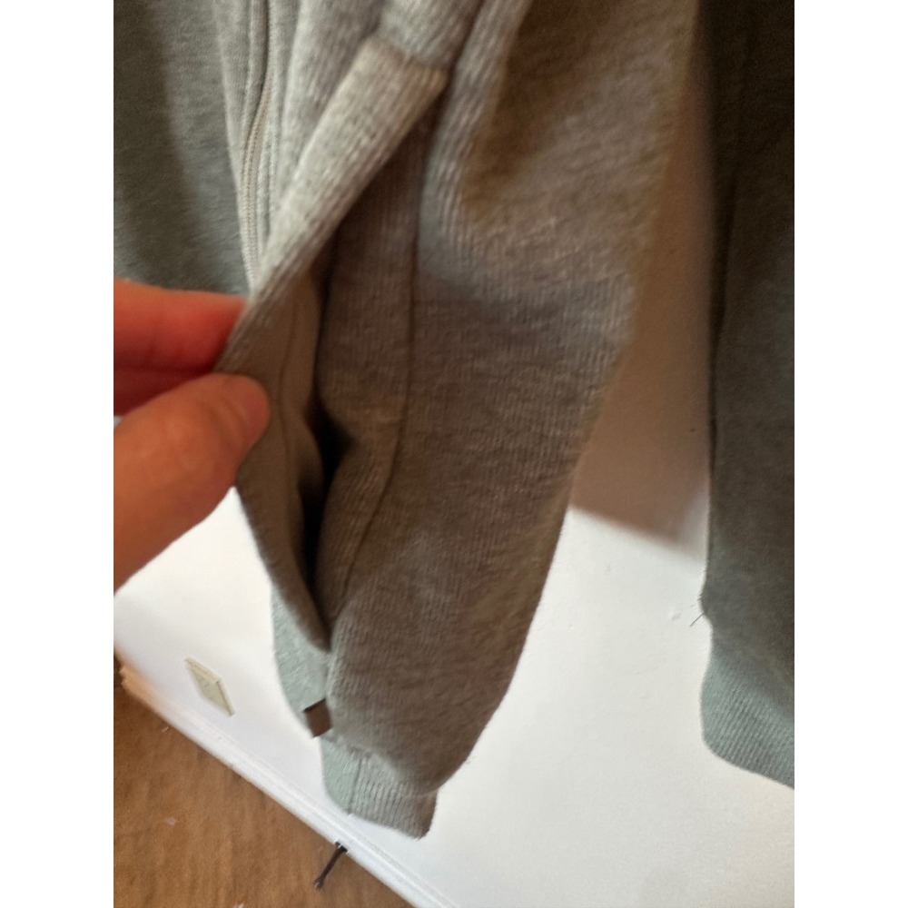Mondetta Full Zip Sweatshirt Womens Small Olive Green Mock Neck Fleece Jacket - Picture 7 of 16